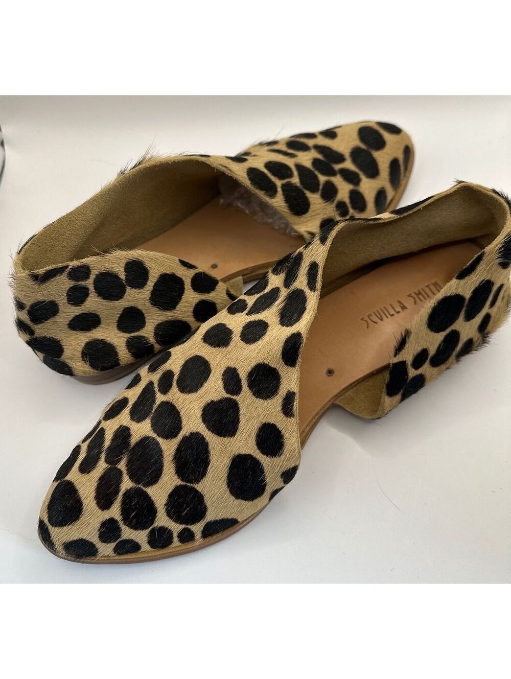 Womens One of a Kind Handmade Sevilla Leopard-Print Leather Size EU40/US9 Shoes